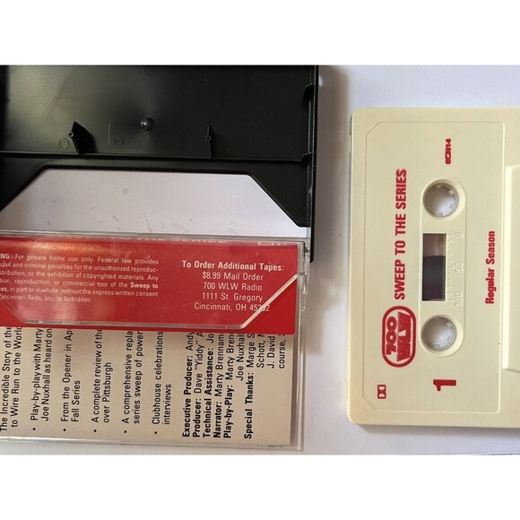 Cincinnati Reds Sweep To The Series 1990 World Champions Cassette 700 WLW Radio - Picture 10 of 16